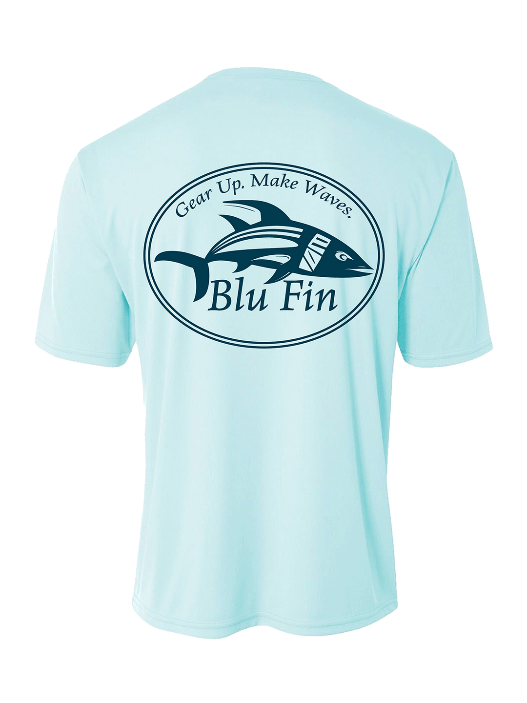 Logo Stylish Cooling Performance Activewear Crew Neck T-Shirt All-Day Wearable UV Protection Wicking Sportswear