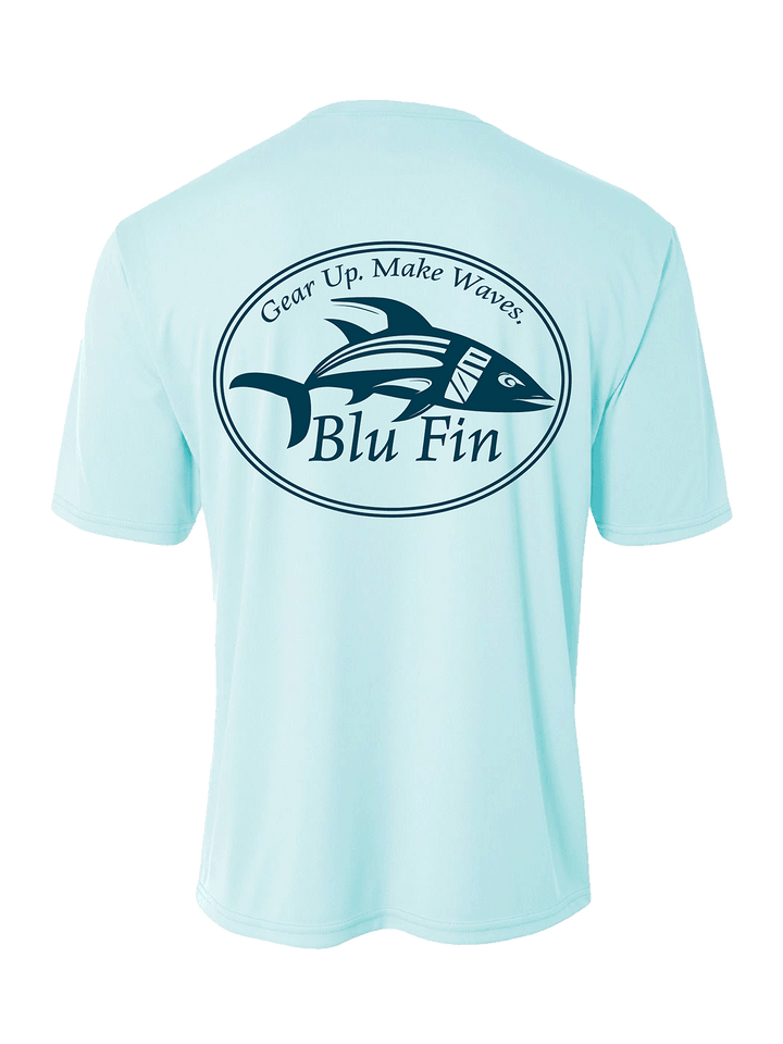 Logo Stylish Cooling Performance Activewear Crew Neck T-Shirt All-Day Wearable UV Protection Wicking Sportswear