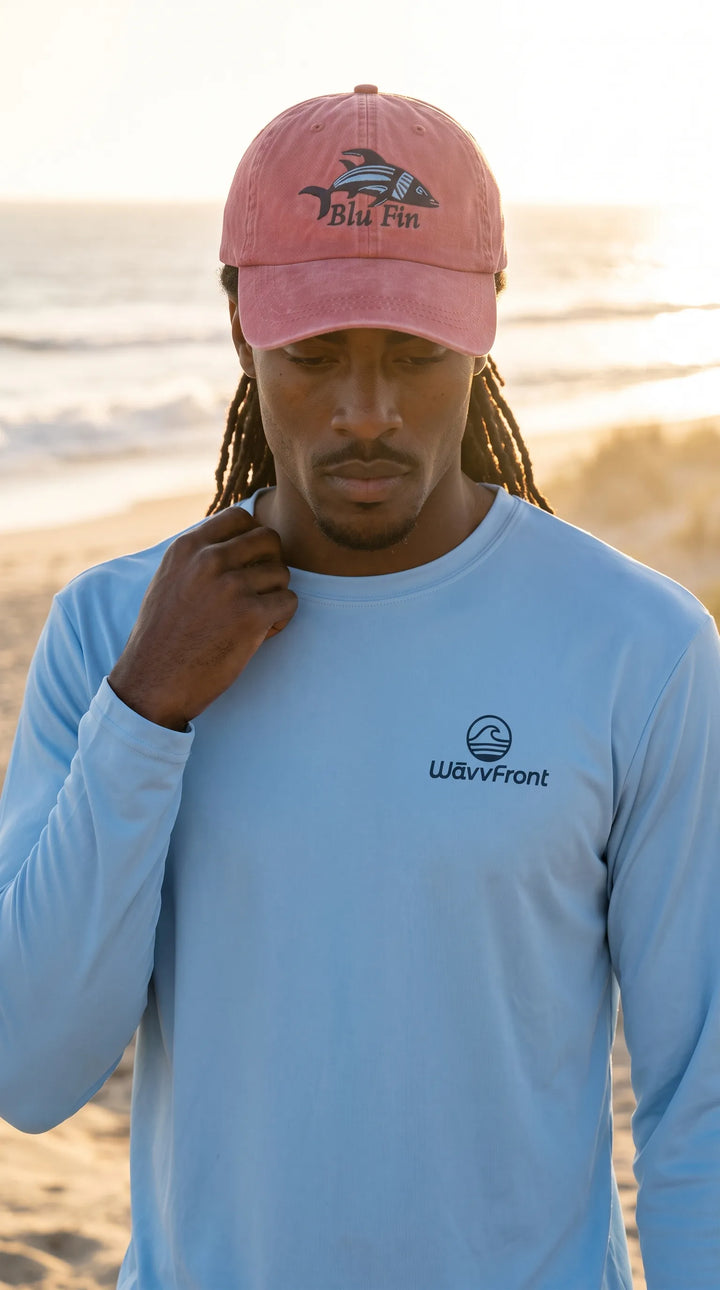 Embroidered Cap | Blu Fin | Adjustable