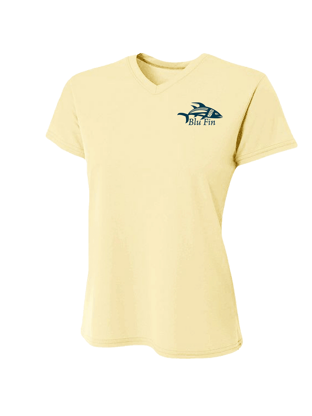 Paradise Point Stylish Cooling Performance Activewear V-Neck T-Shirt All-Day Wearable UV Protection Wicking Sportswear